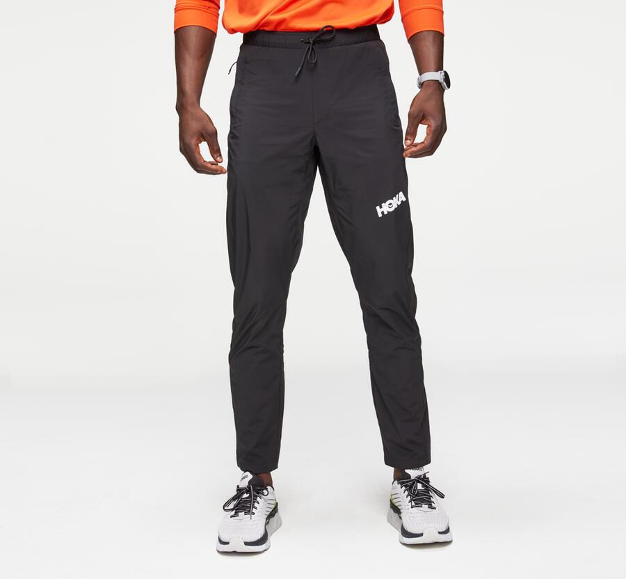 Hoka One One Jogger - Men Pants - Black,Australia HZK-218503